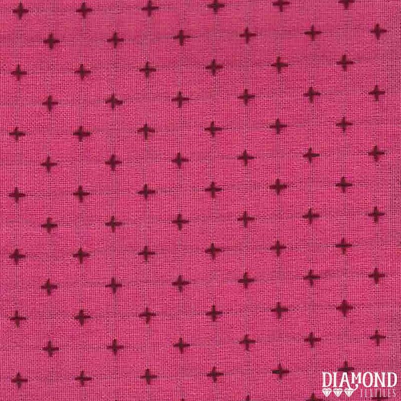 Manchester Plusses and Crosses Pink Purple 3203, Diamond Textiles