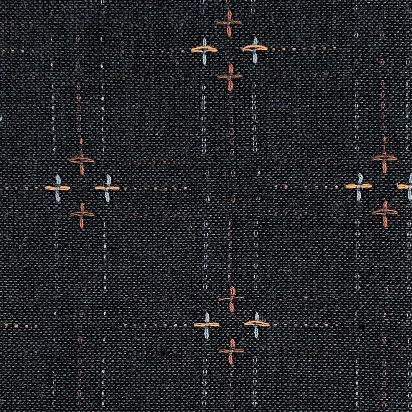 Manchester Plusses and Crosses Large Indigo Blue 4962
