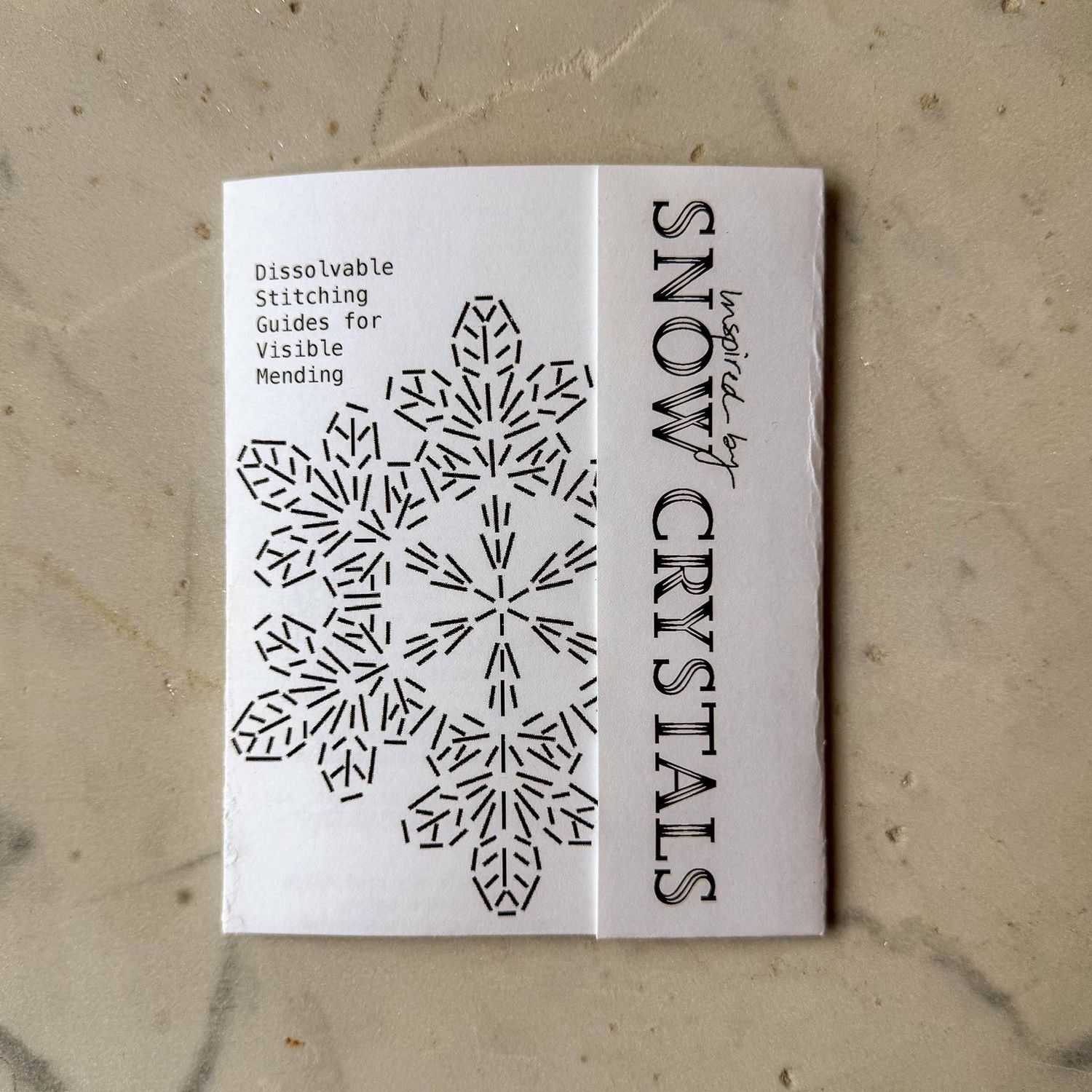 Snow Crystals Mending and Embellishment Transfer