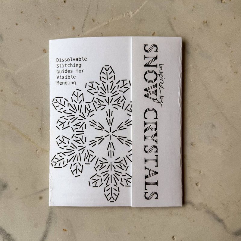 Snow Crystals Mending and Embellishment Transfer