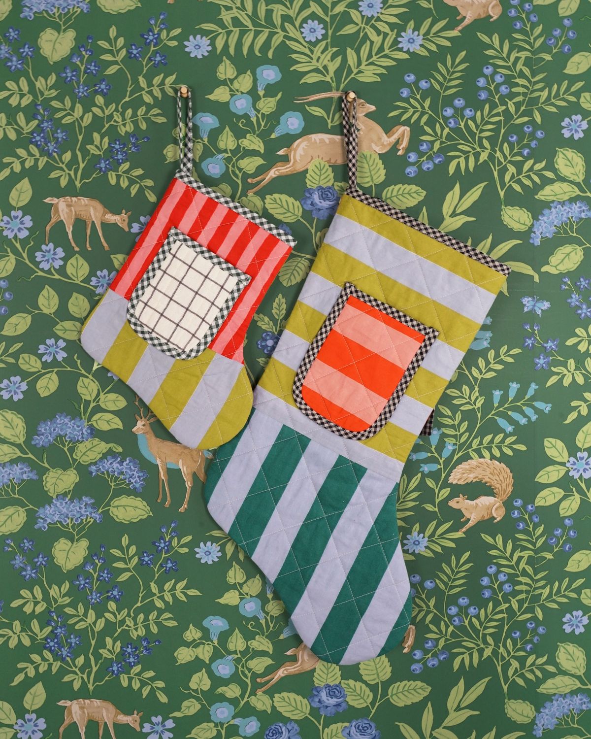 Quilted Pocket Stocking PDF Pattern by Matchy Matchy Sewing Club
