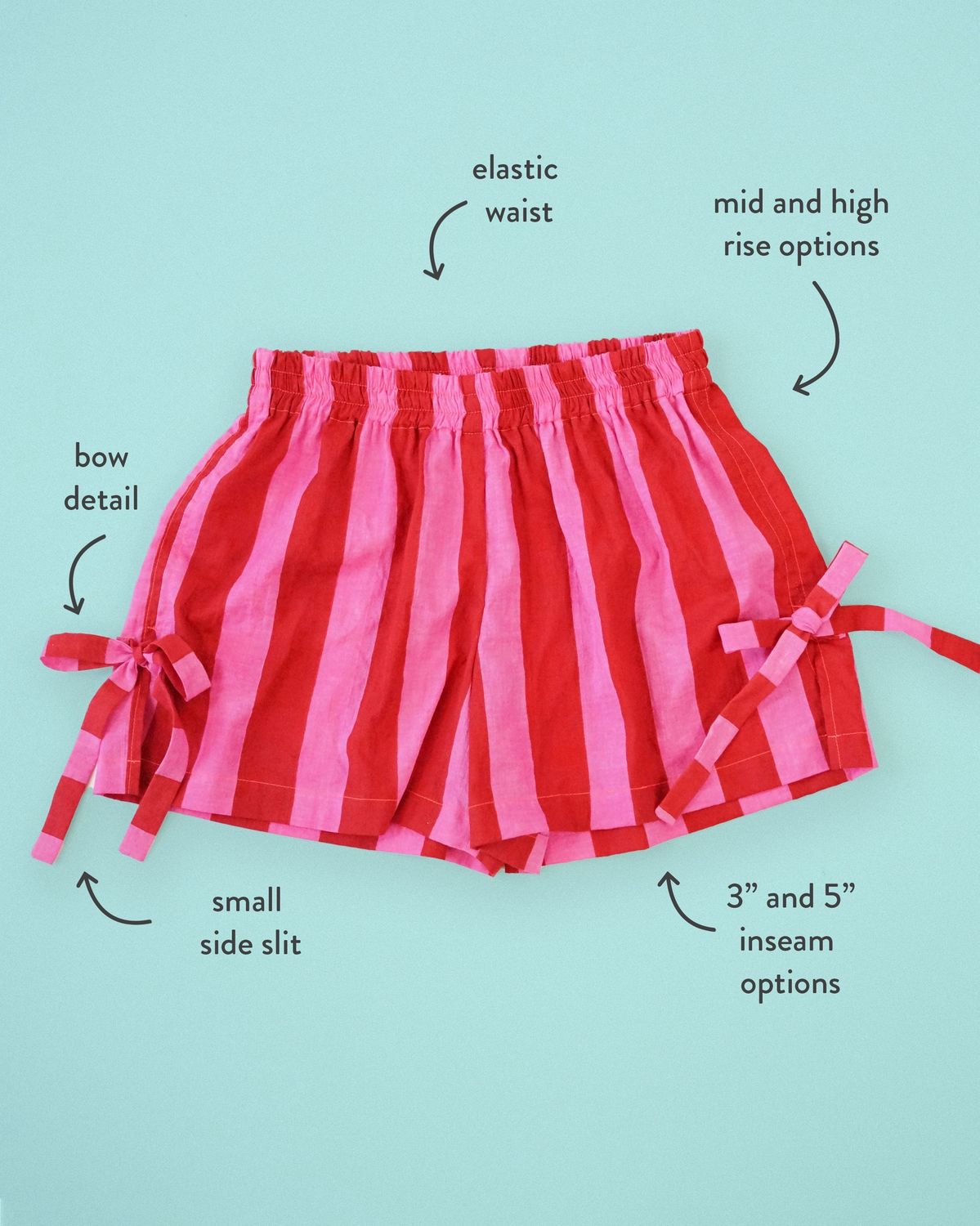 Bow Boxer Shorts PDF Pattern by Matchy Matchy Sewing Club