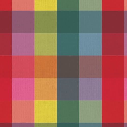 Large Plaid in Rainbow Picnic Wovens, Suzy Quilts Art Gallery