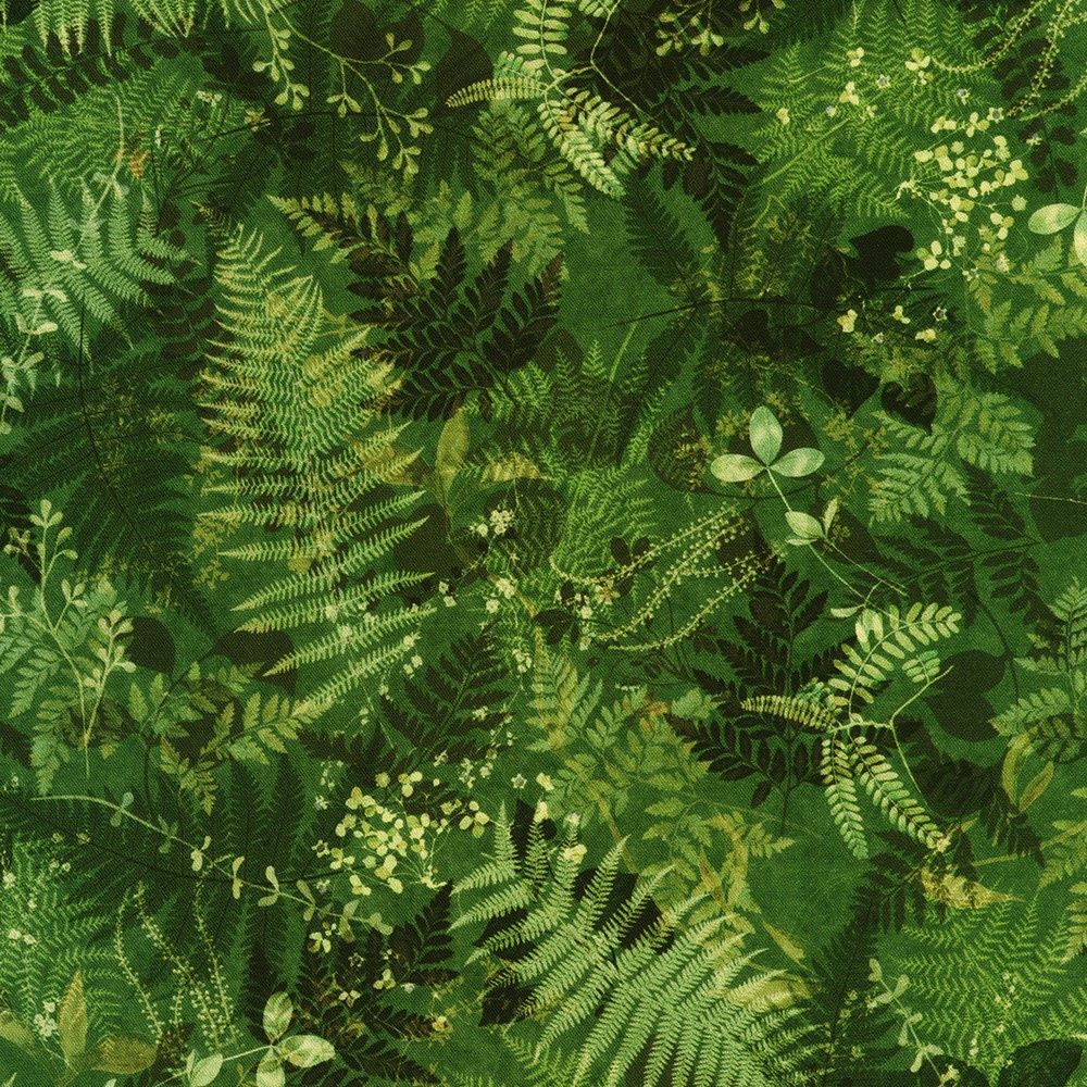 Fern, Twilight Terrace, Printed Cotton