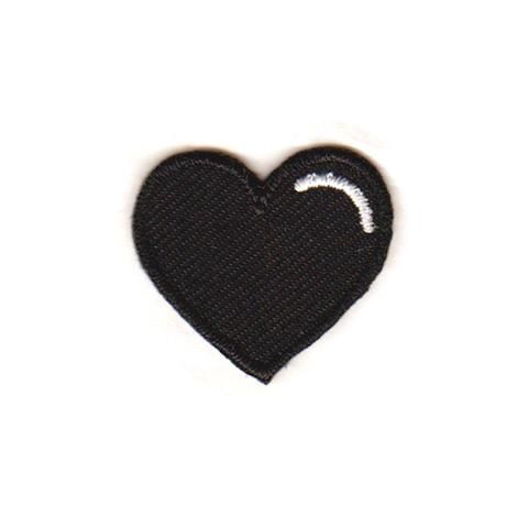 Black Heart, Embroidered Sticker Patch