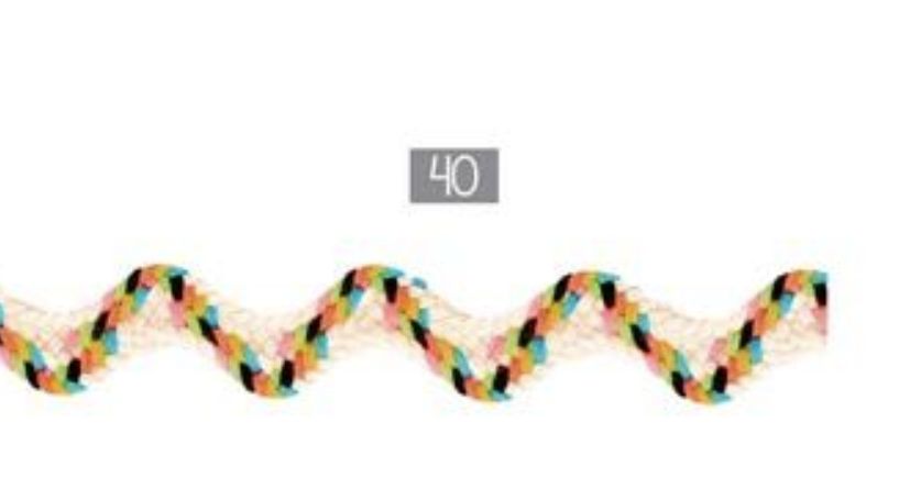 Multi Color Ric Rac 10mm