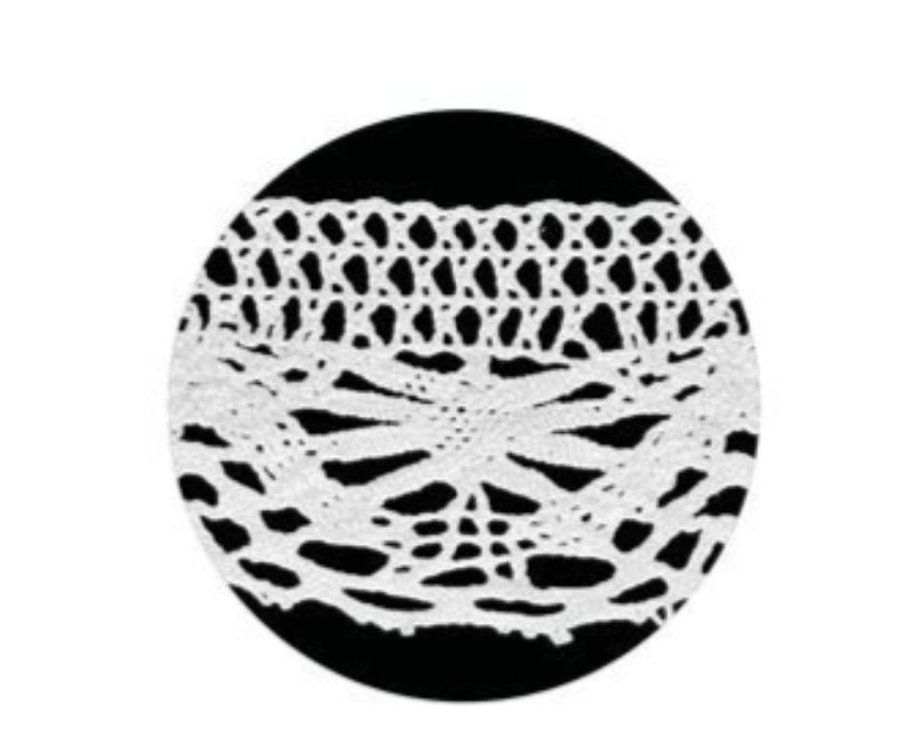 Spider Lace 40mm White, by the yard