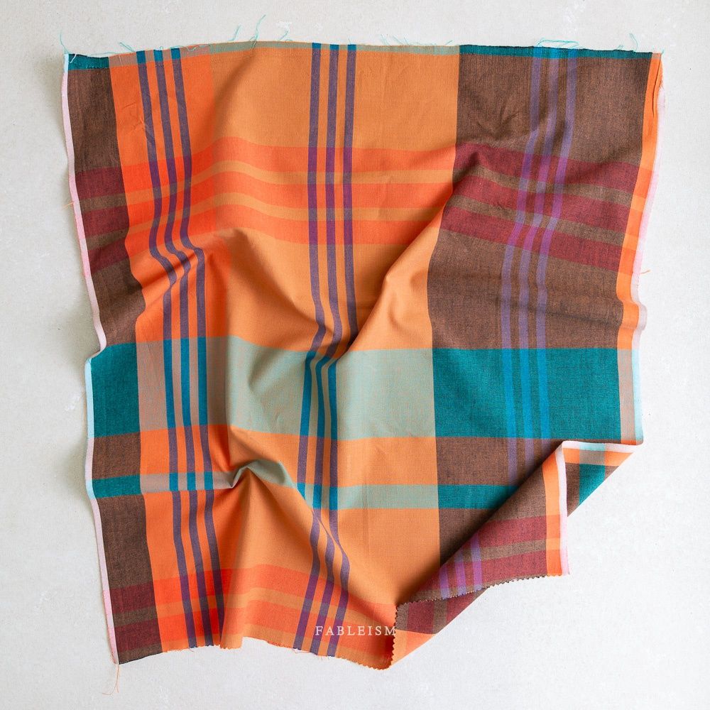 House Dress Plaid in Yosemite, Lumiere Wide Width Plaid, Fableism