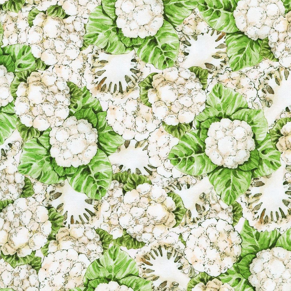Cauliflower, Garden Goodness, Printed Cotton