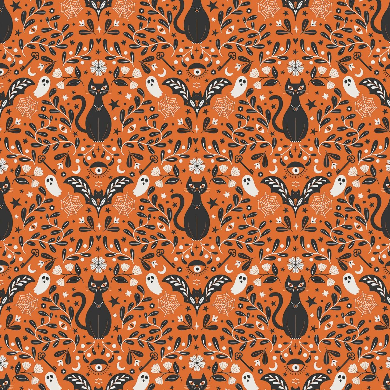 Fang-tastic, Moonlight &amp; Magic, Printed Cotton