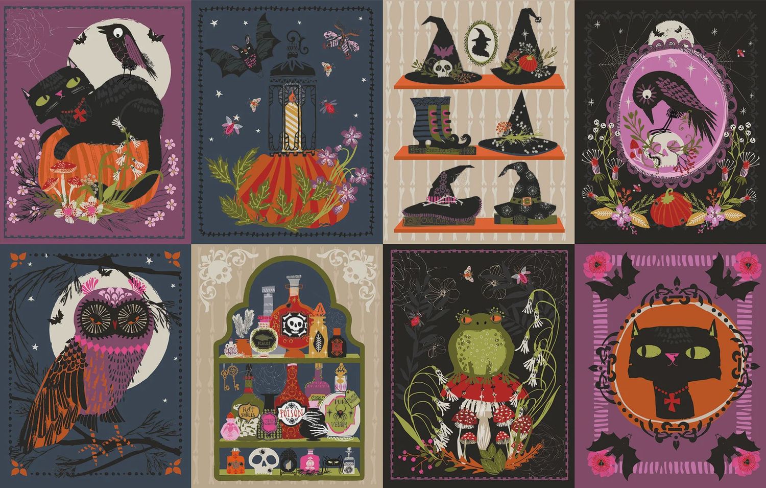 Hocus Pocus Panel, Hocus Pocus, Printed Cotton