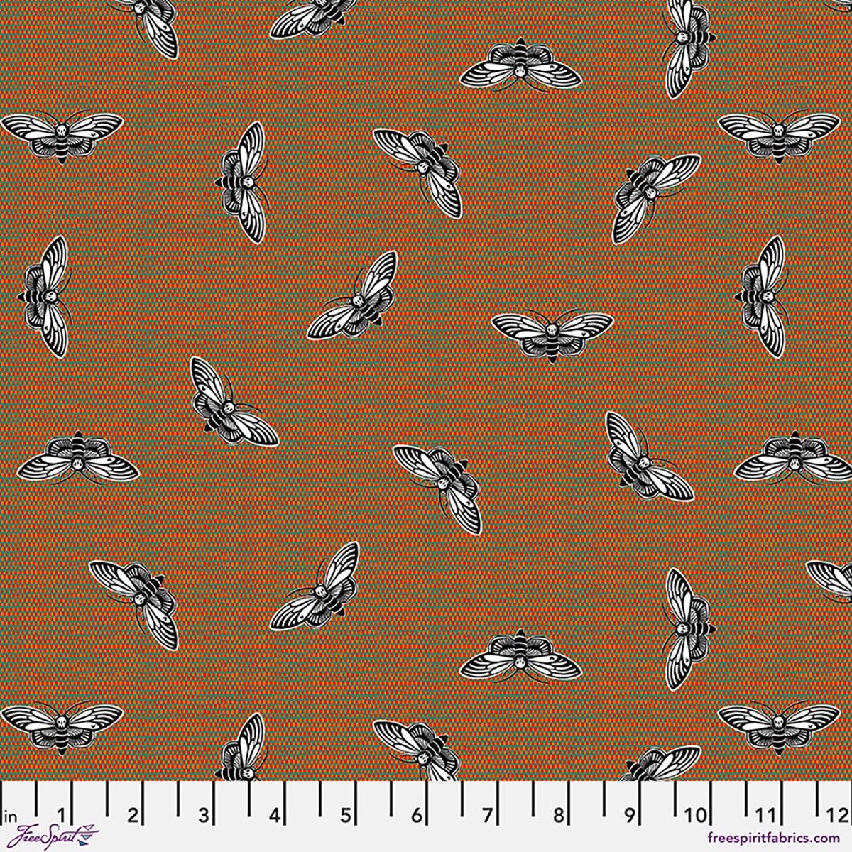 Mothra Multi, More Than Bones, Printed Cotton