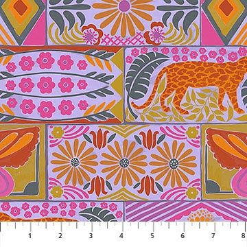 Bricklayer in Haze, Rhapsody, Printed Cotton