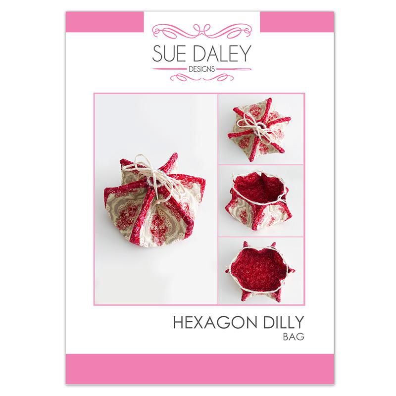 Hexagon Dilly Bag Pattern, Sue Daley