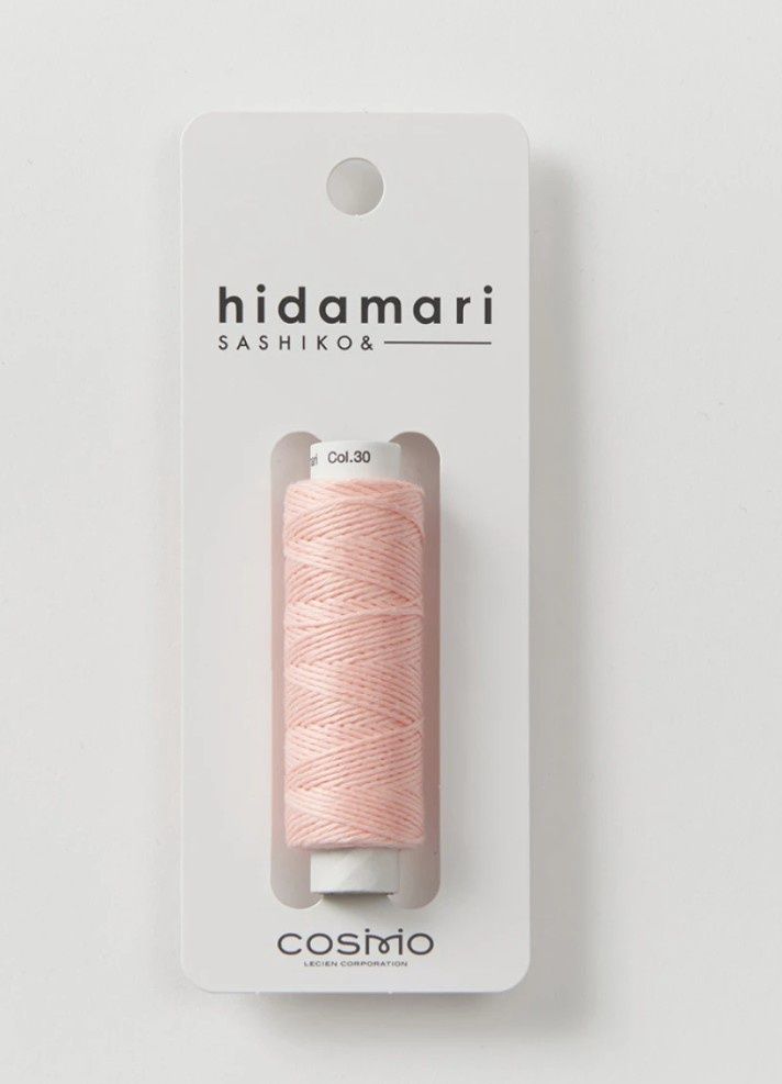 Sashiko Cosmo Hidamari Embroidery Thread - 030 Soft Pink