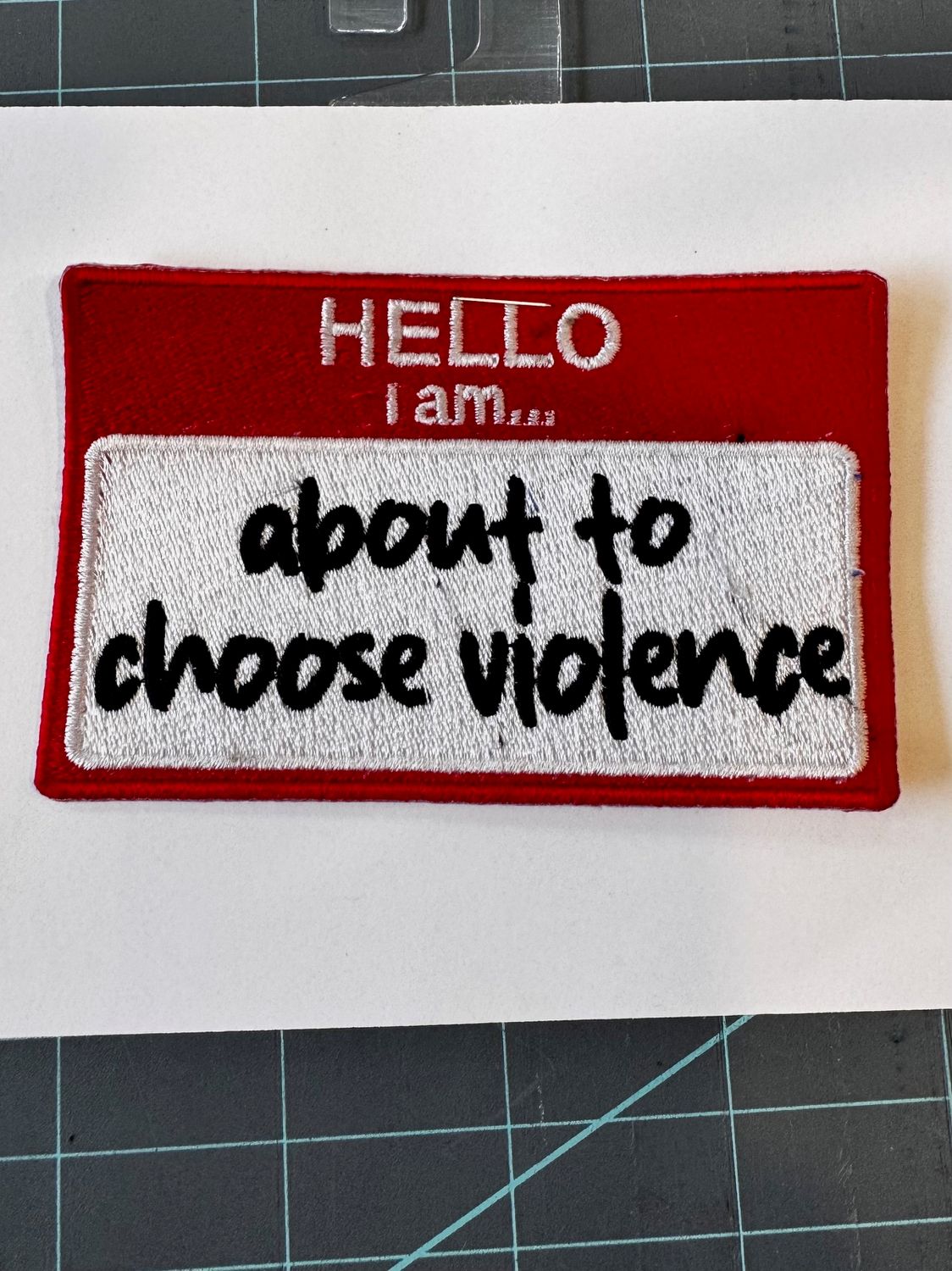 Hello, I Am About To Choose Violence Patch