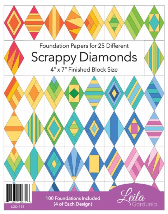 Scrappy Diamonds, Foundation Paper Piecing Pad