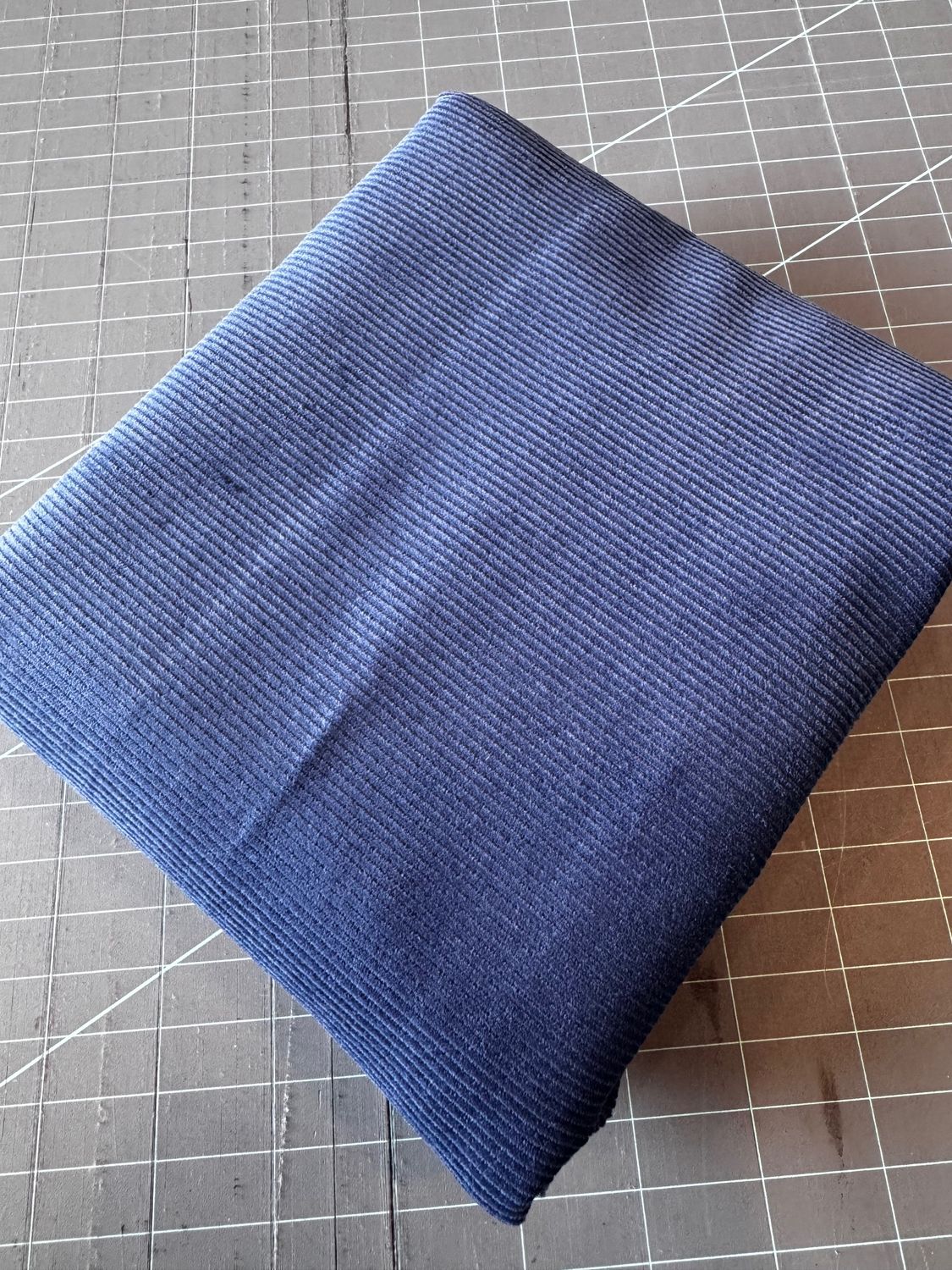 Corduroy 14 Wale - Pacific - 7/8 Yard Remnant
