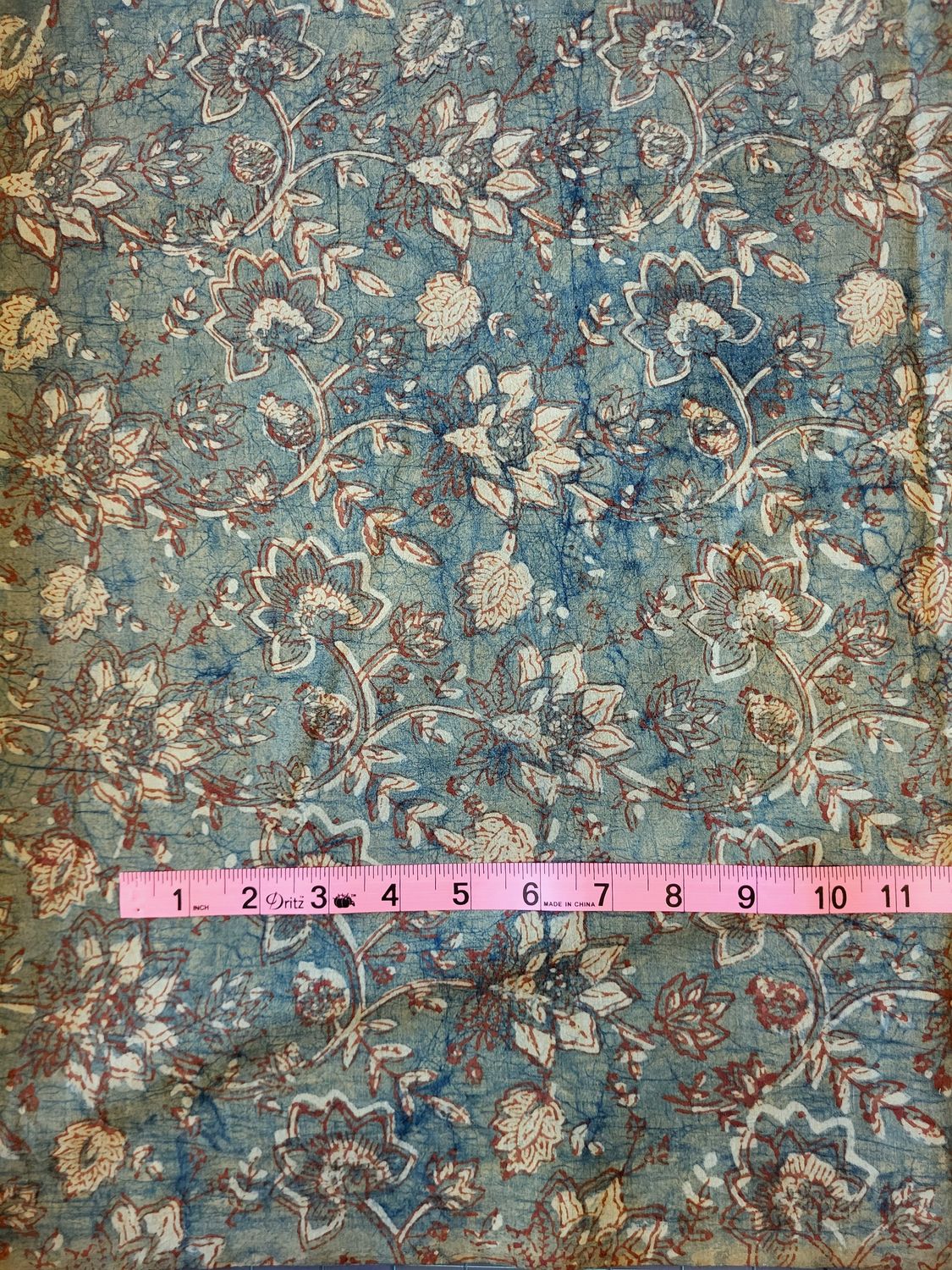Mud Resist Dye Cotton - Rust Garden