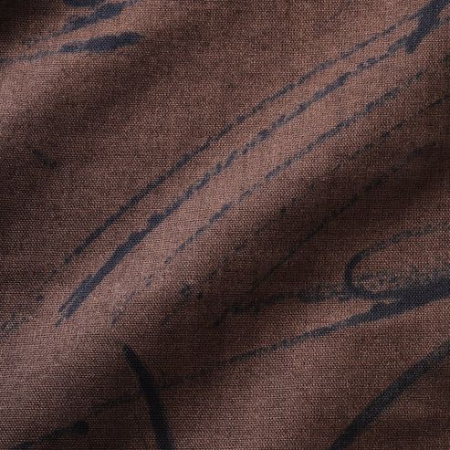 nani IRO Seventone Cotton Double Gauze – Dark Brown by Kokka