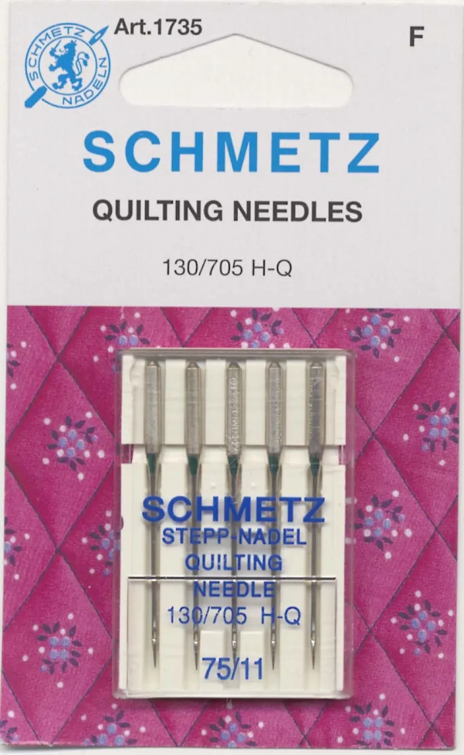 Schmetz Quilting Needles Size 75/11 5pk