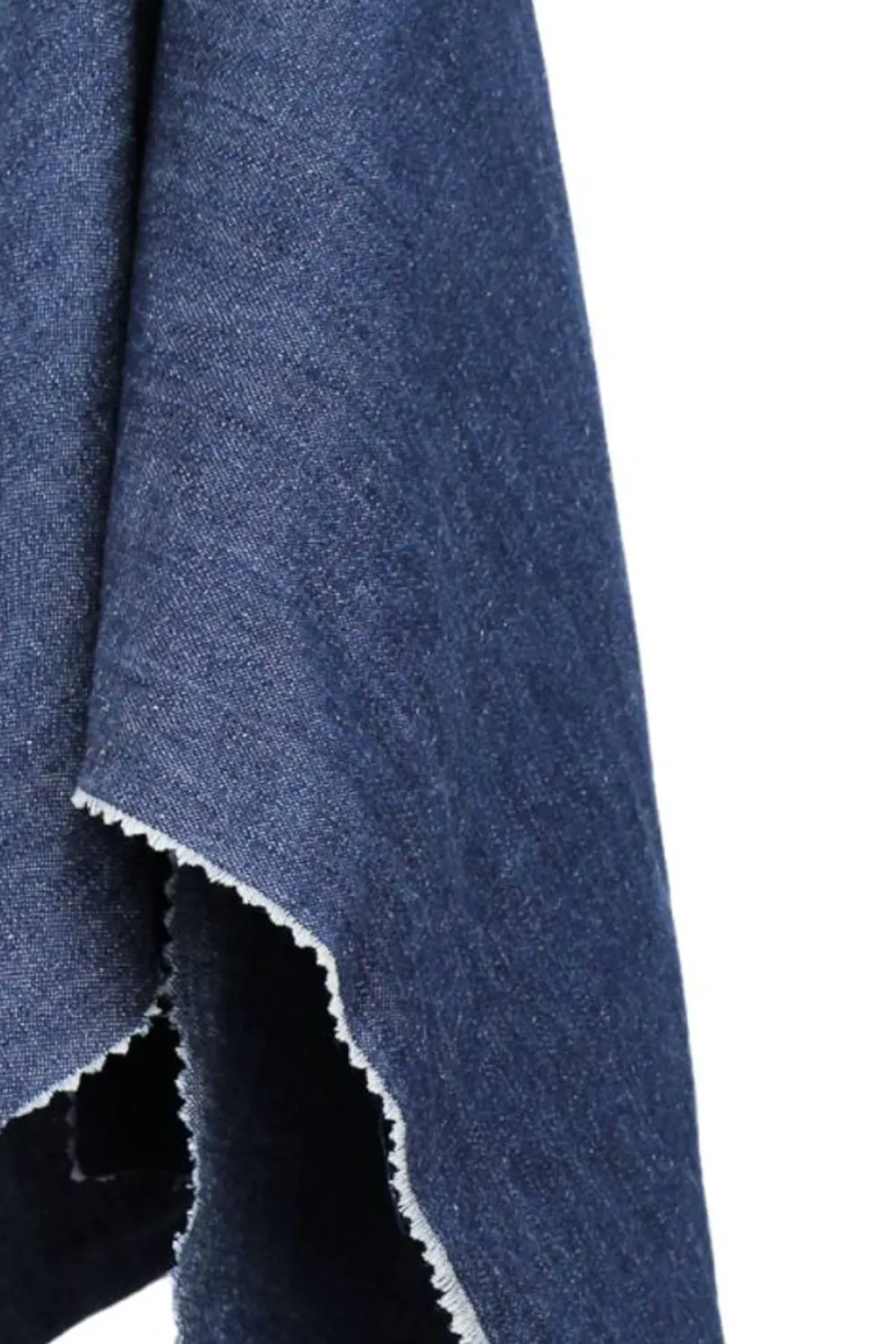 Hemp Organic Cotton Blend Denim, Medium Blue