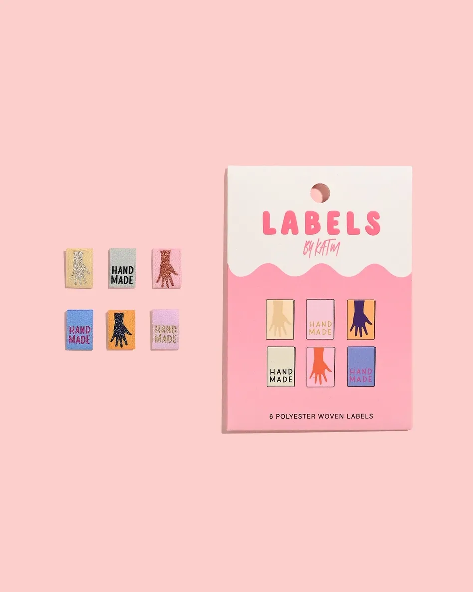 Mini Hands Metallic Garment Labels