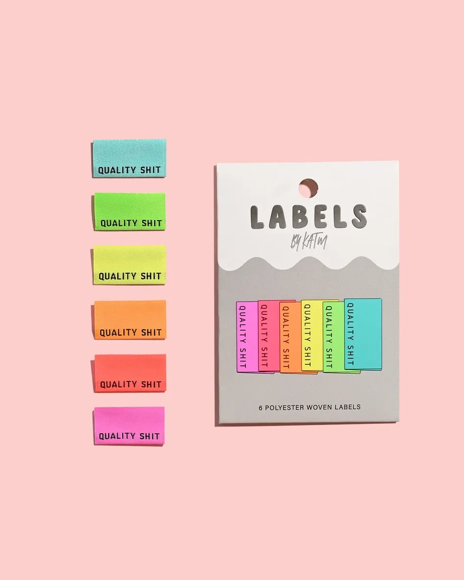 Quality Sh*t Neon, Garment Labels