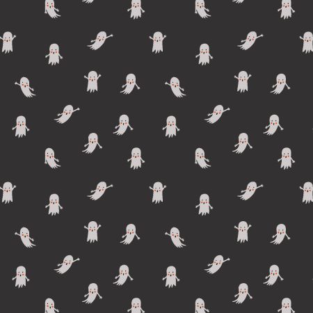 Ghosts in Black, Halloween III, Rifle Paper Co x Cotton + Steel