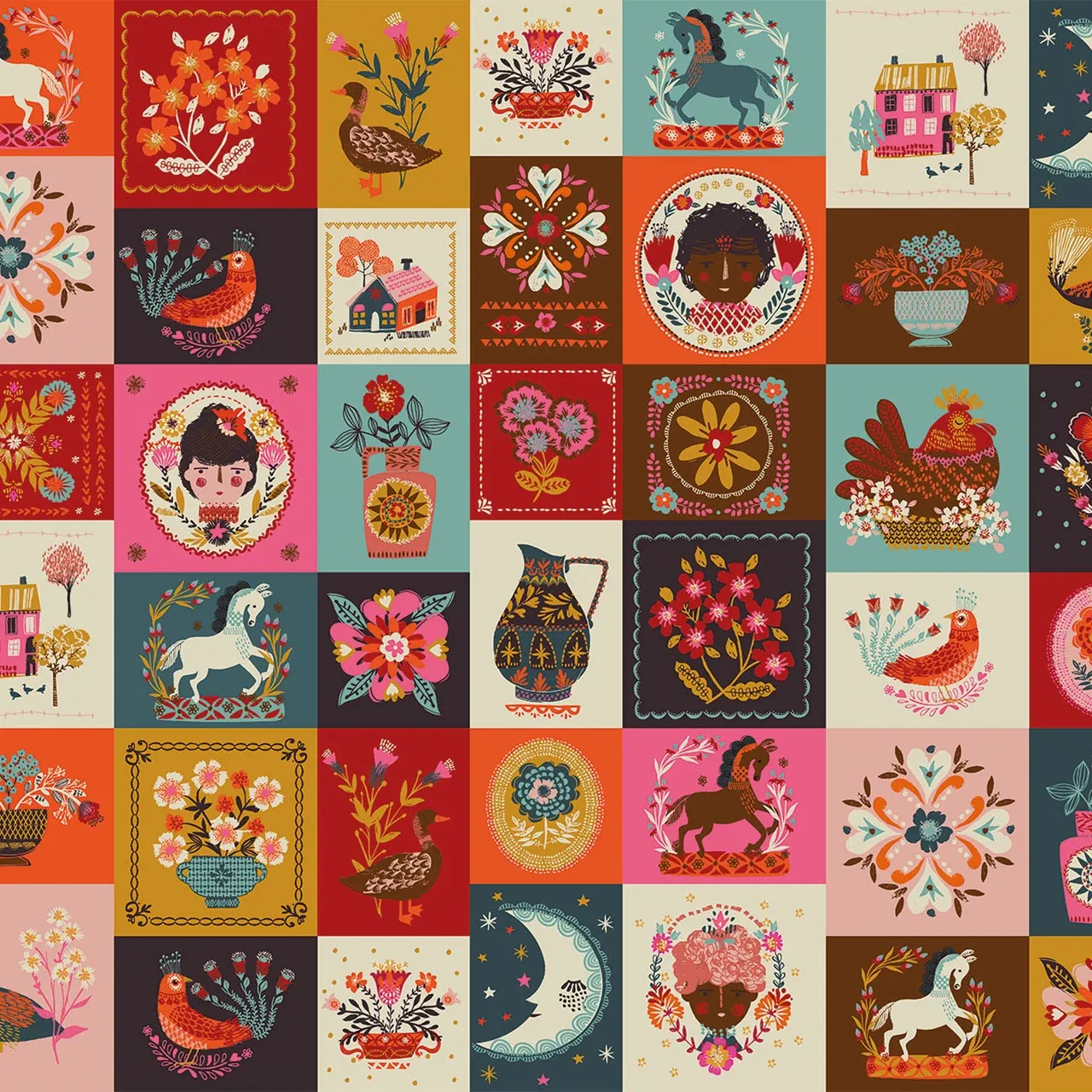 Fine Folk, Printed Cotton