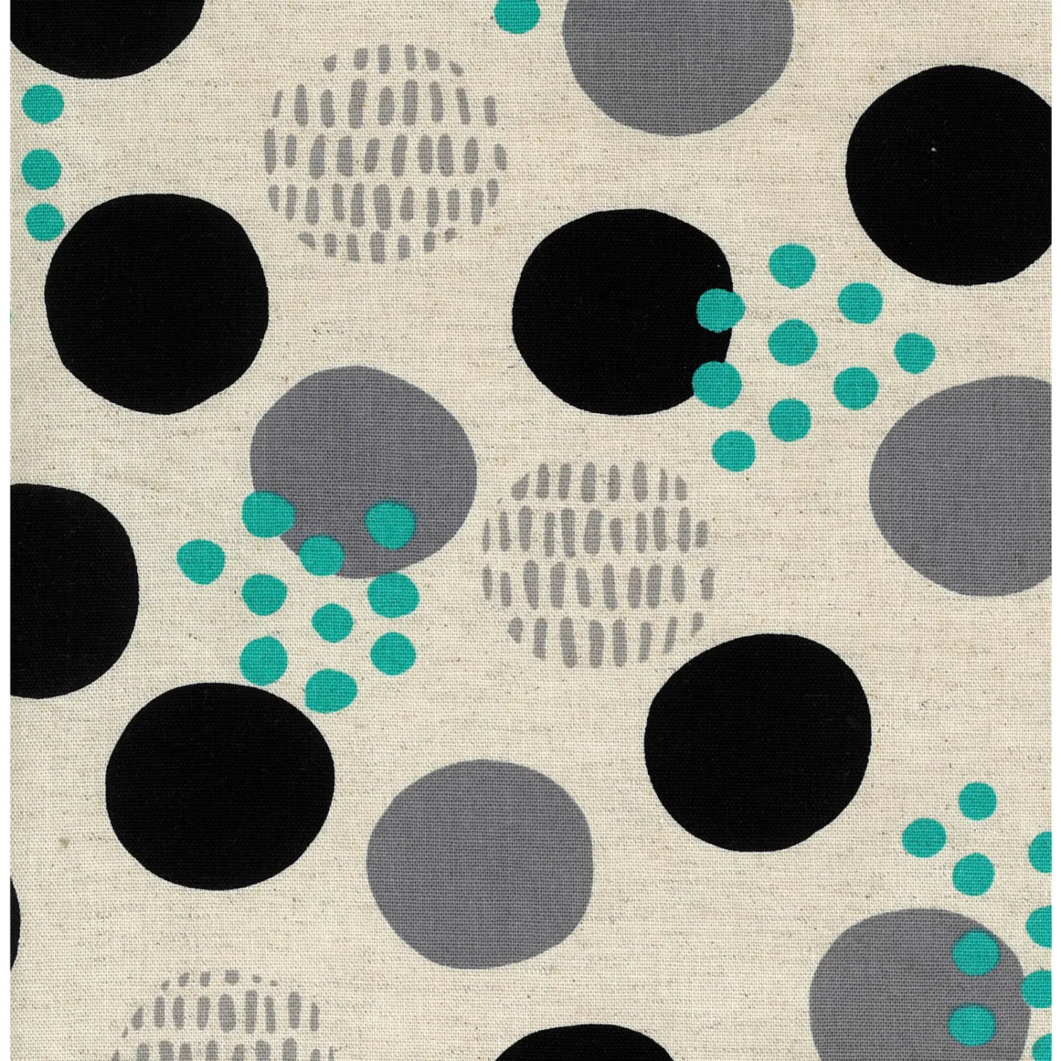 Art Geome Dots, Cotton Linen Blend Canvass