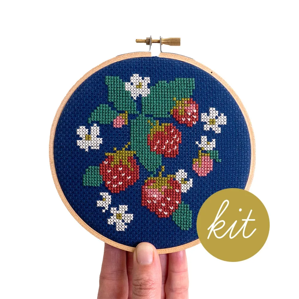 Spread Like Strawberries, Cross Stitch Kit