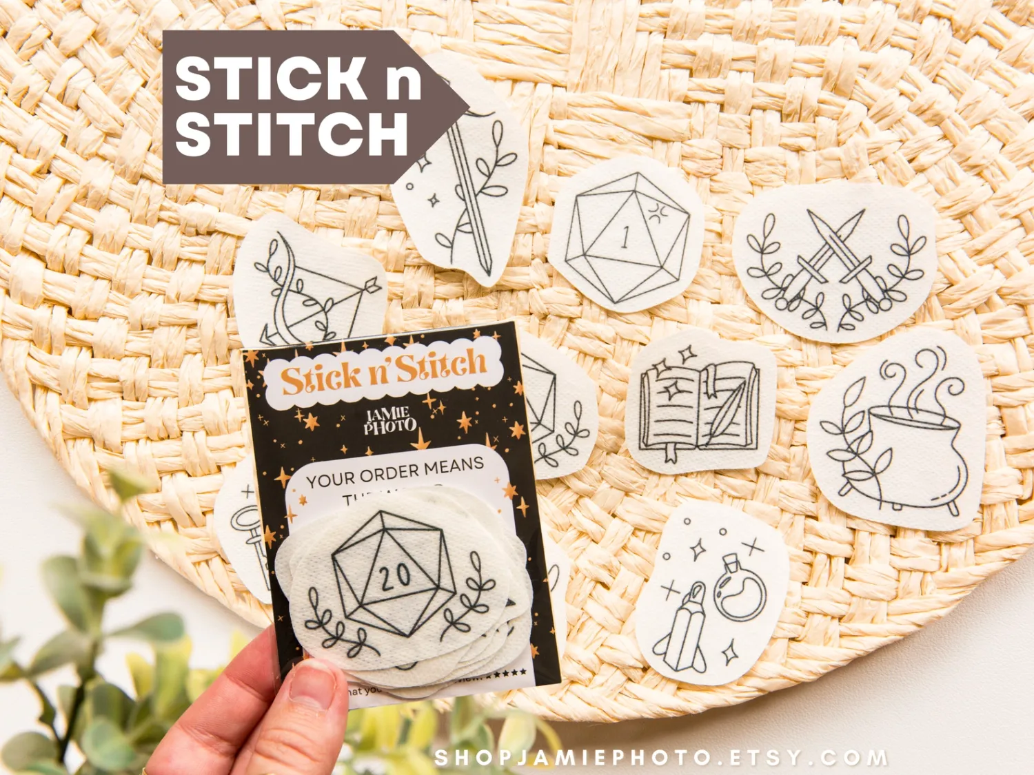 Dungeons and Dragons, Embroidery Stick and Stitch Pack