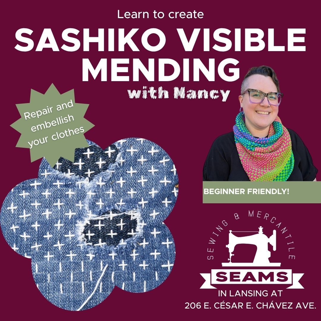 Visible Mending with Nancy in Lansing, Date: Tuesday, November 3 from 5-8pm