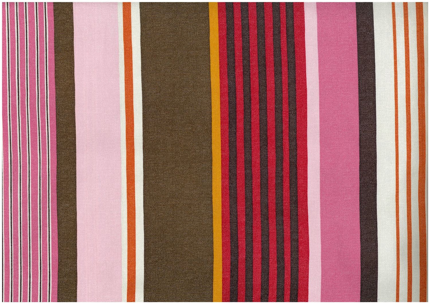 Dynamic Stripes Cotton Oxford by Kokka - Pink Multi