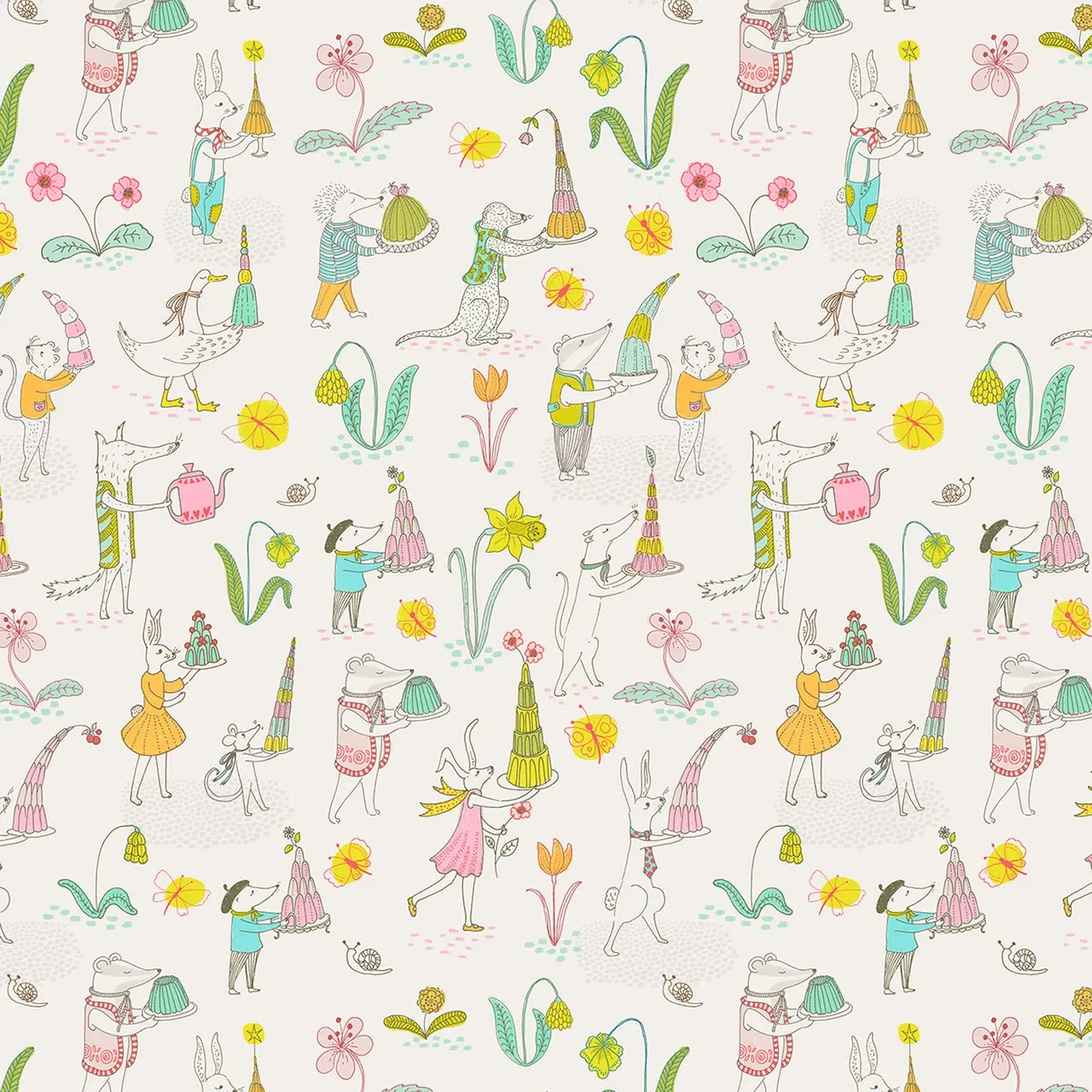 Jelly Race, Jelly Party, Printed Cotton