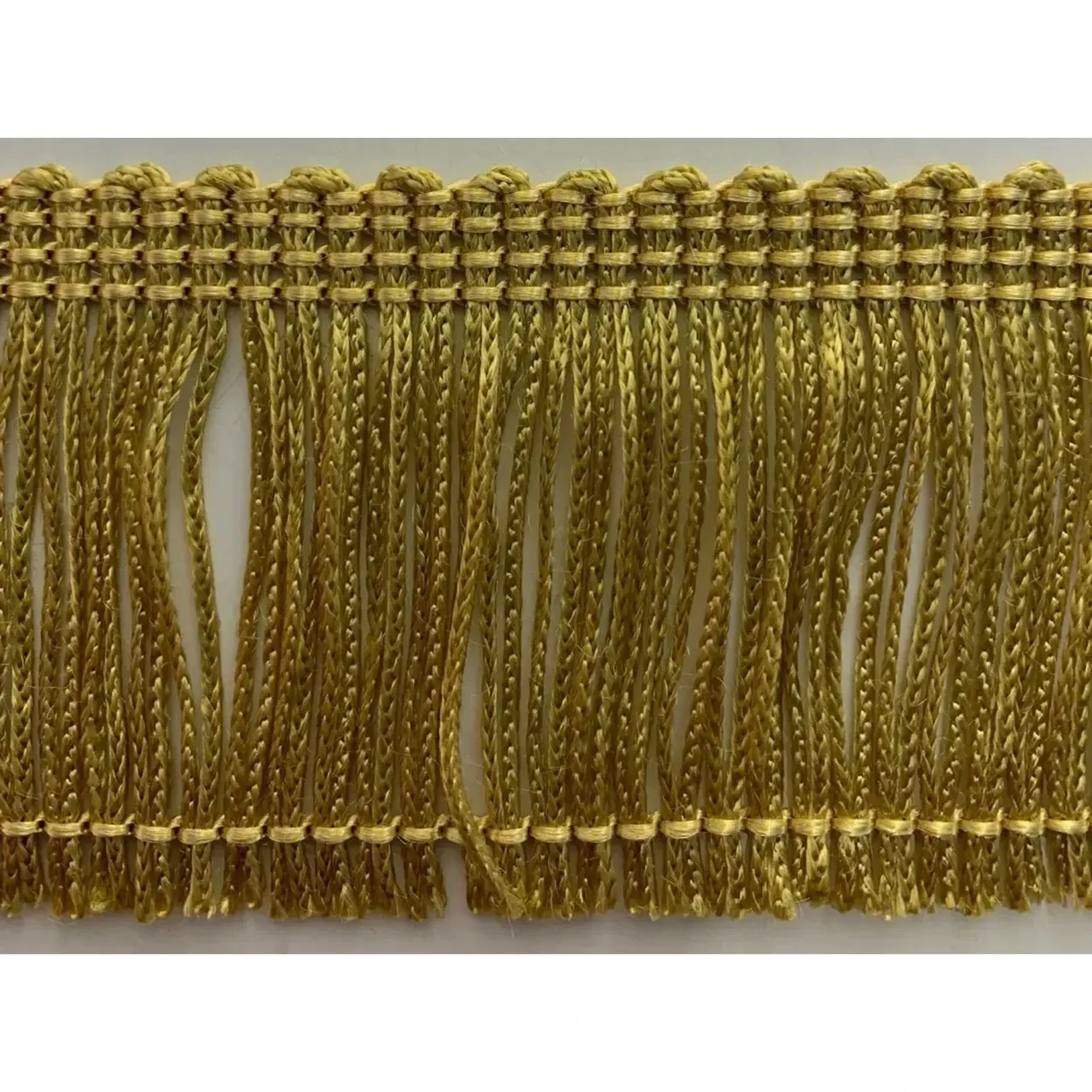 Rayon Chainette Fringe (assorted colors), by the Yard, Color: Antique Gold