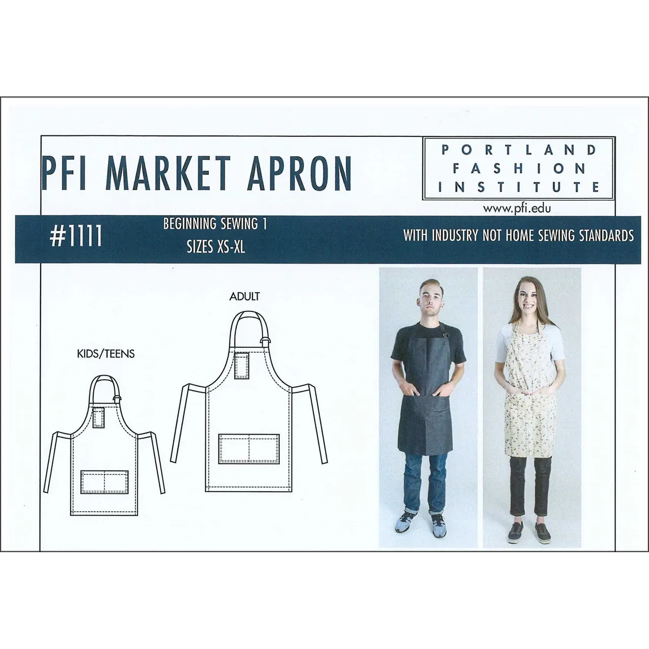 Market Apron Pattern, Portland Fashion Institute