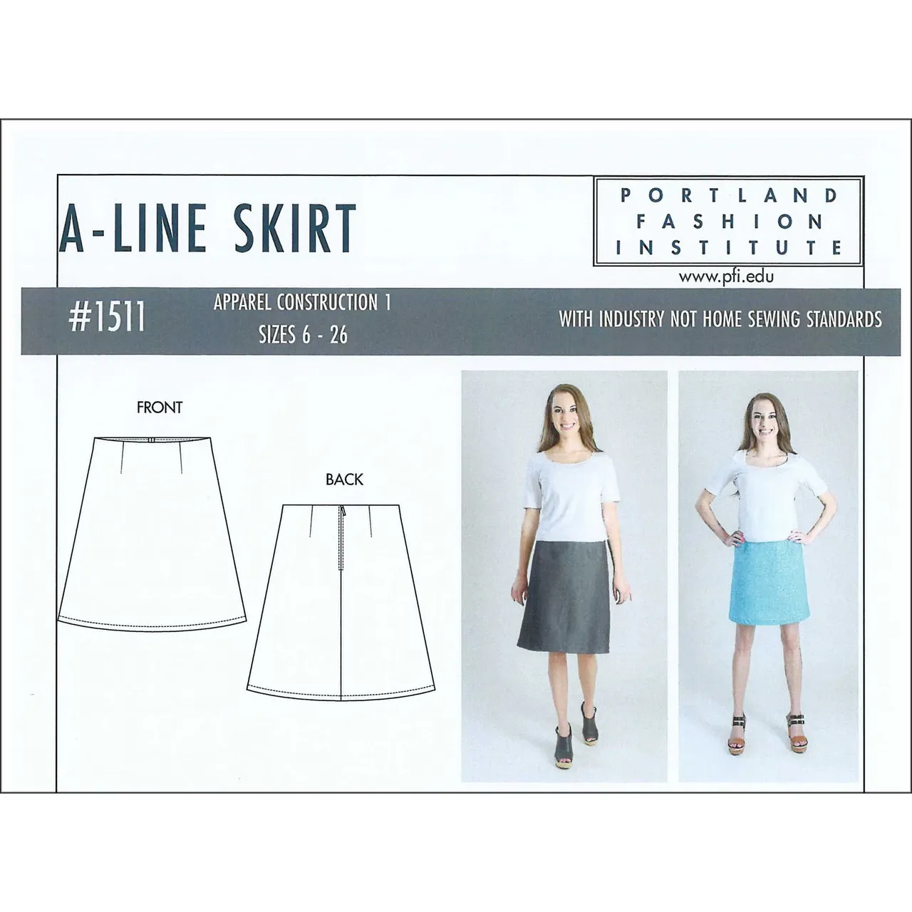 A - Line Skirt Pattern, Portland Fashion Institute