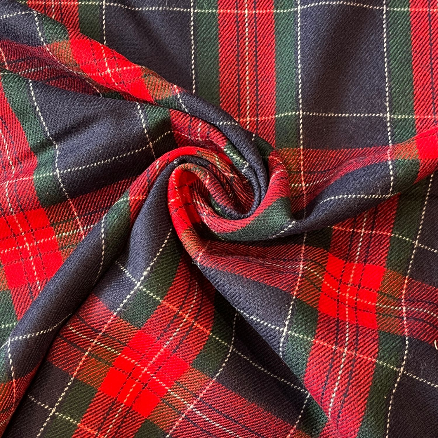 Plaid Coating, 100% Wool
