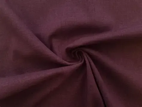 REMNANT 3/4yds Japanese Imported Rustic Weave Cotton Dark Purple Morikiku