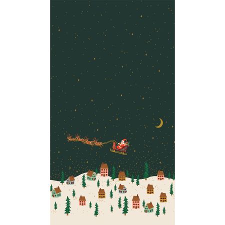 Santa's Sleigh in Evergreen, Holiday Classics, Rifle Paper Co