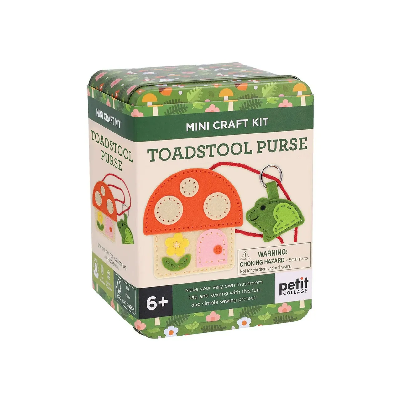 Toadstool Purse, Mini Craft Kit