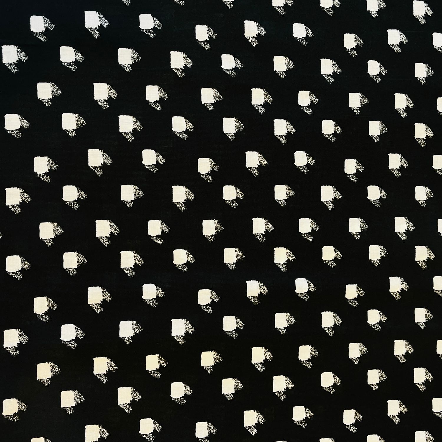 Painted Dot Black and White, Cotton Lawn, Japanese Import