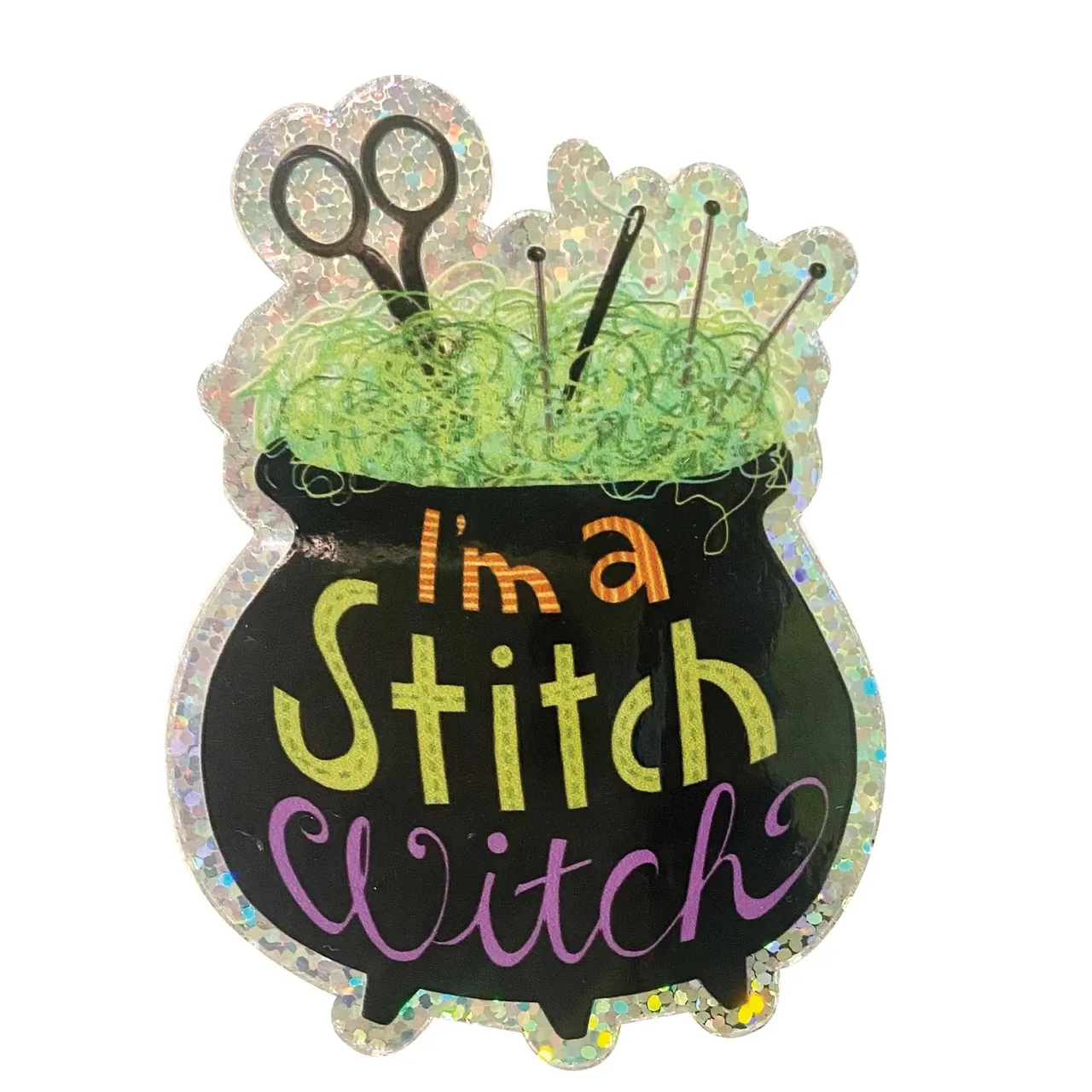Stitch Witch, Vinyl Sticker