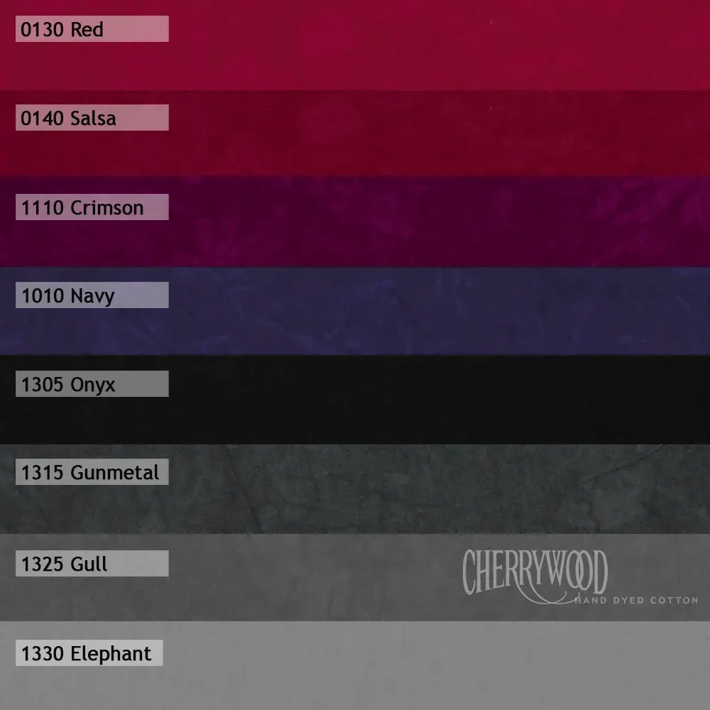 Black Tie, Solid 8 Step Gradation Fat Quarter Bundle