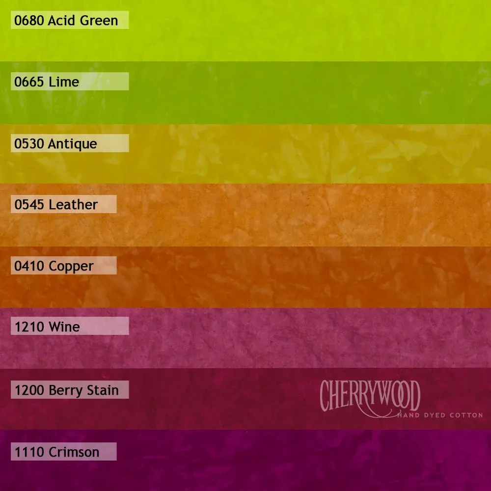 Coleus, Solid 8 Step Gradation Fat Quarter Bundle
