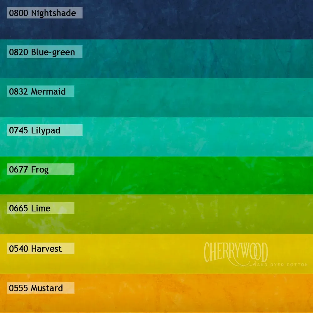 Chameleon, Solid 8 Step Gradation Fat Quarter Bundle