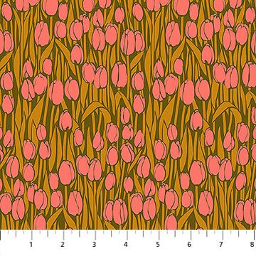 Audience in Toffee, Clean Cut Cotton by Anna Maria