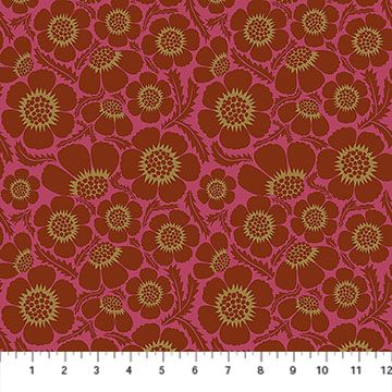 Prickly in Rum, Clean Cut Cotton by Anna Maria